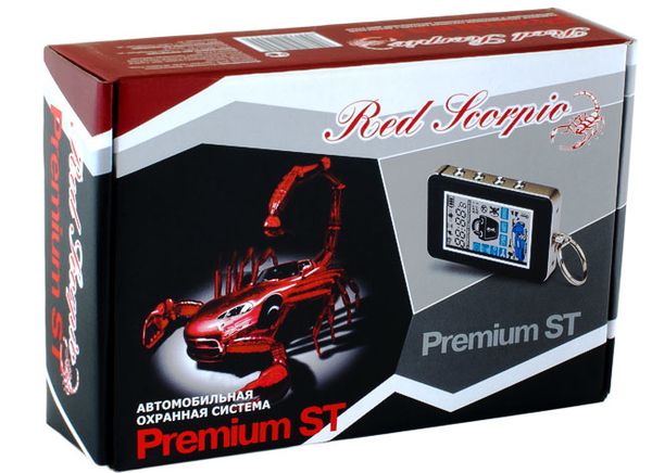 Автосигнализация с 2-ух стороней связью и автозапуском Red Scorpio Premium ST Red Scorpio Premium ST. Технические характеристики Premium ST.